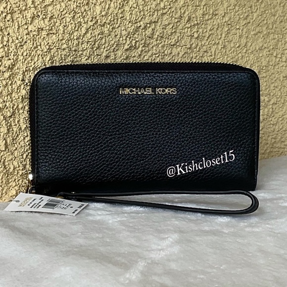 NWT Michael Kors Medium Backpack & Large Phone Wallet Black Set - Picture 12 of 15